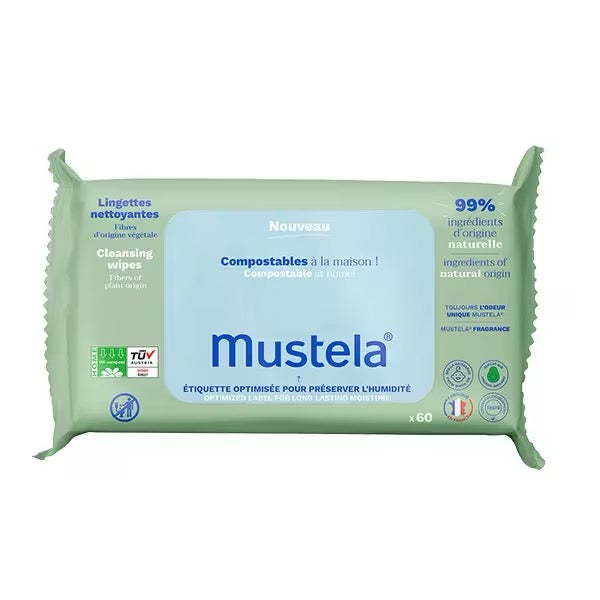 Mustela Cleansing Wipes 60X
