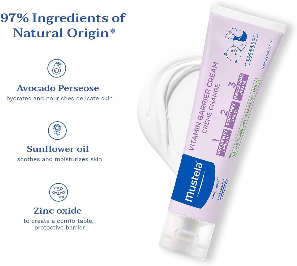 Mustela Vitamin Barrier Cream 50ml