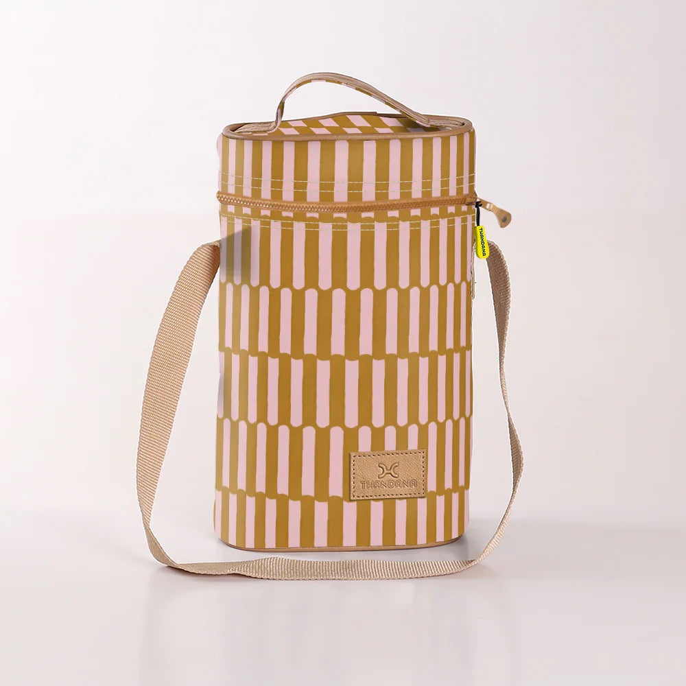 Thandana Wine Cooler Double | Laminated Fabric With Genuine Leather