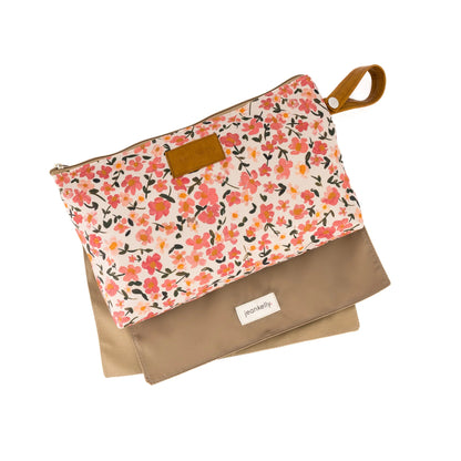 JeanKelly Baby Changing Pouch – Compact Changing Pouch With Tan Handle - Motherhood