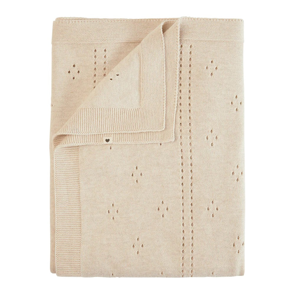 BIBS Knitted Blanket Pointelle - Motherhood