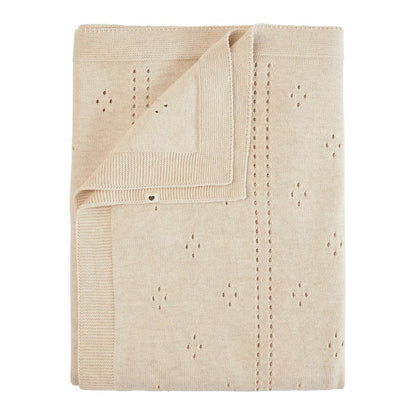 BIBS Knitted Blanket Pointelle - Motherhood