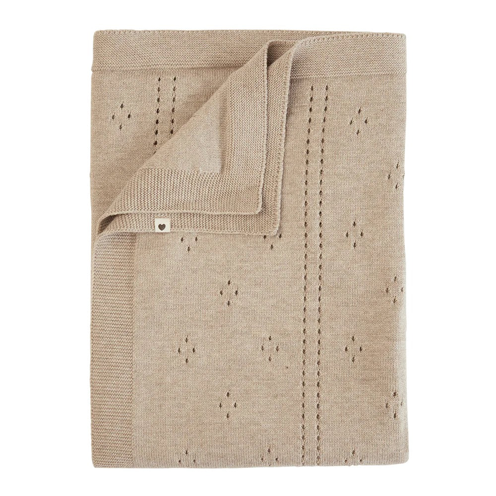 BIBS Knitted Blanket Pointelle - Motherhood