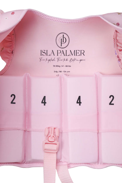 Isla Palmer Lottie Swim Vest – Pink Floral – kids swim vest South Africa