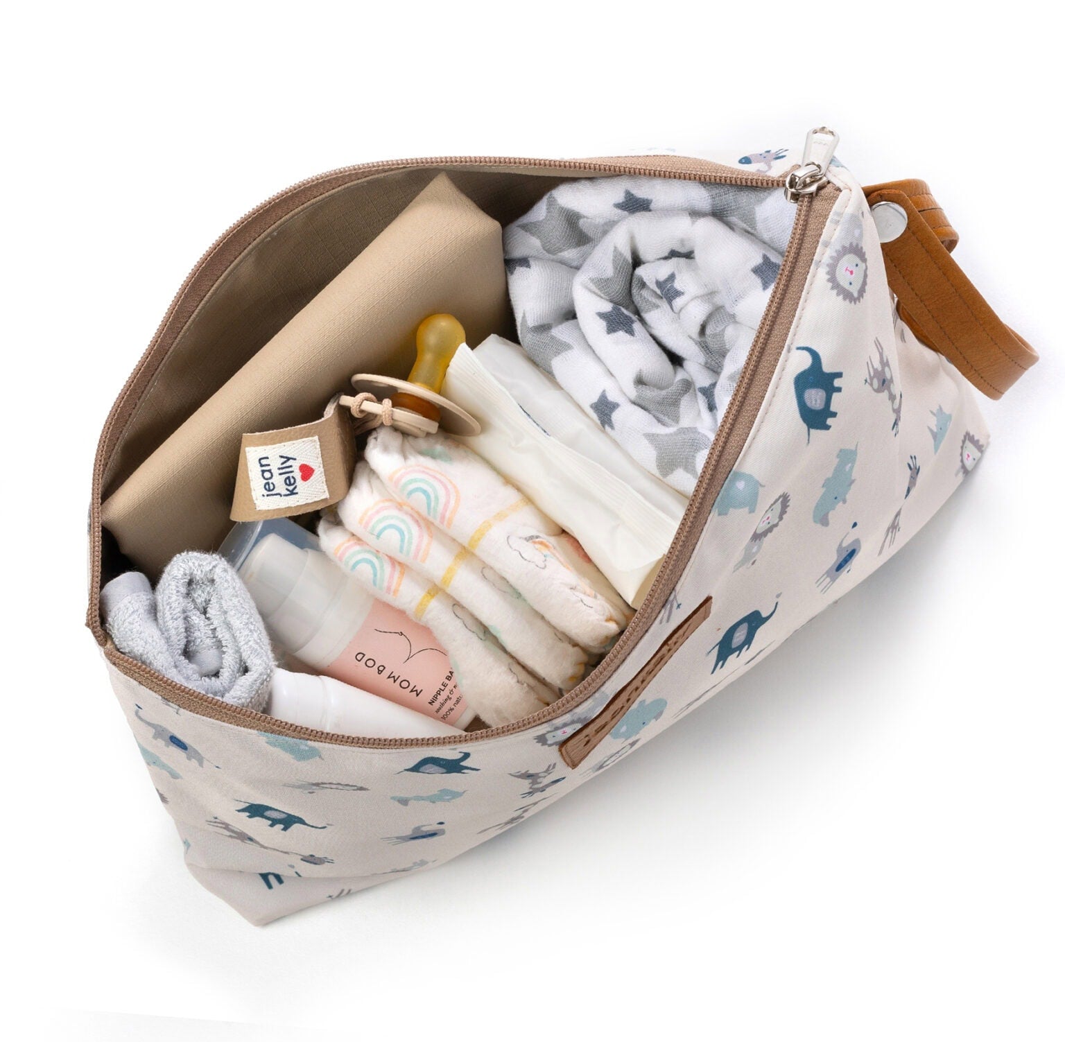 Jeankelly Changing Pouch With Tan Handle - Motherhood