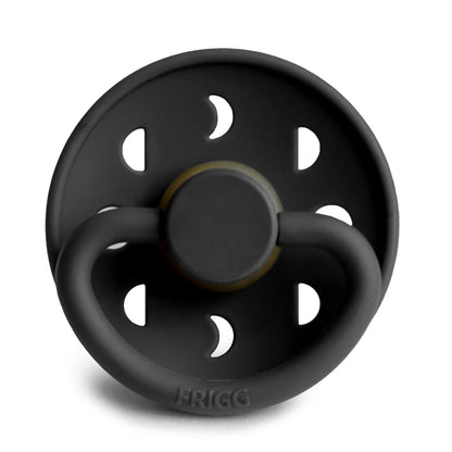 Frigg Moon - Round Latex Pacifier - Jet Black
