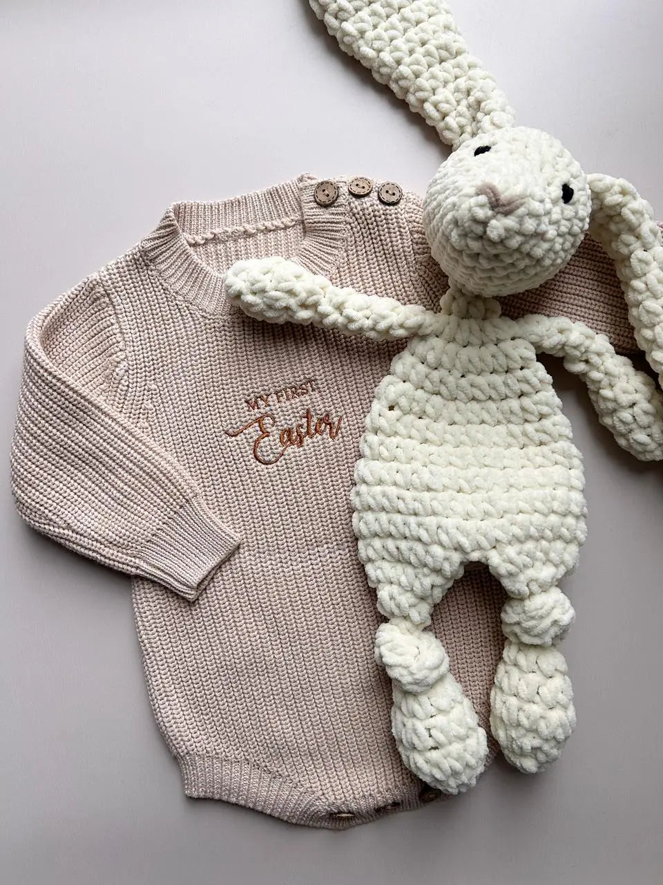 Olly & Molly Easter Knitted Romper - Motherhood
