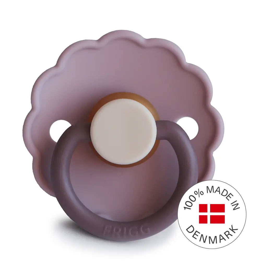 FRIGG Daisy Colourblock  - Round Latex Pacifier - Lavender Haze Frigg