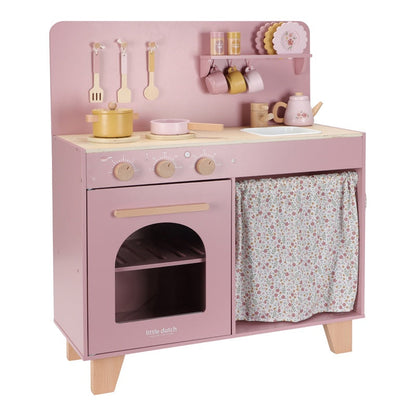 Little Dutch Wooden Kitchen Pink FSC