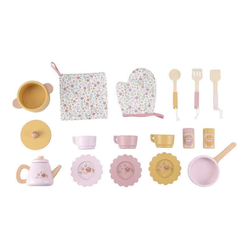 Little Dutch Wooden Kitchen Pink FSC