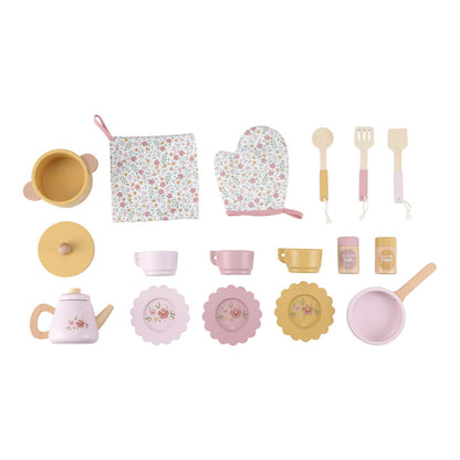 Little Dutch Wooden Kitchen Pink FSC