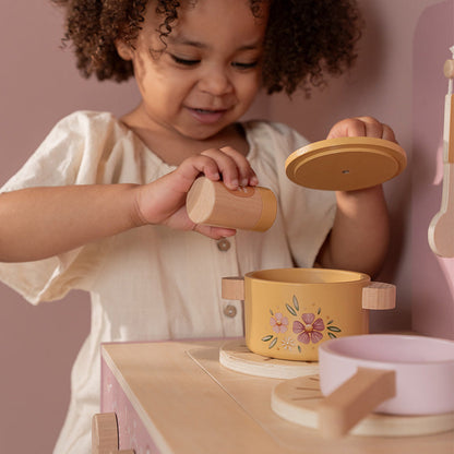 Little Dutch Wooden Kitchen Pink FSC