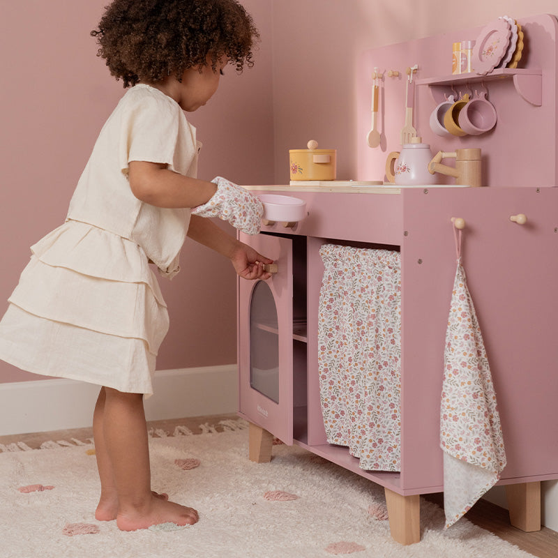 Little Dutch Wooden Kitchen Pink FSC