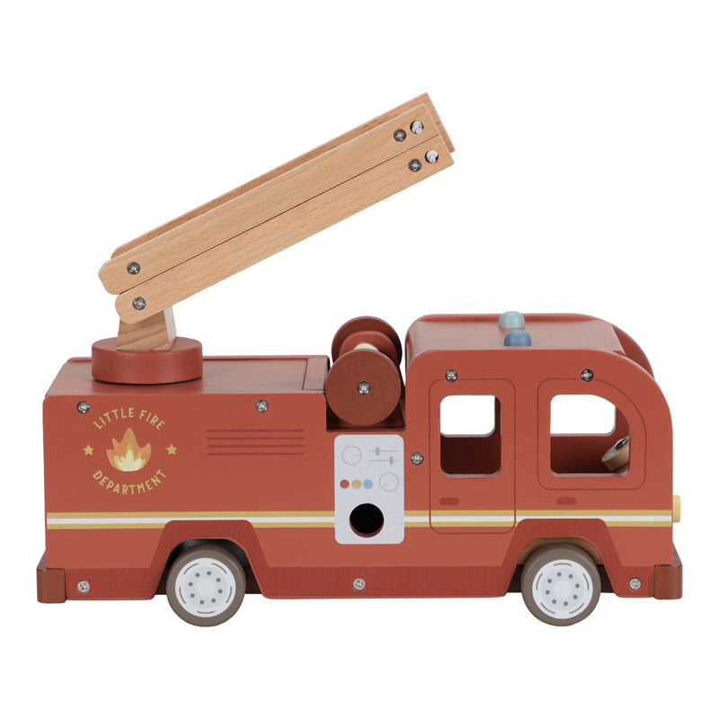 Little Dutch Wooden Fire Truck Set 15pc FSC