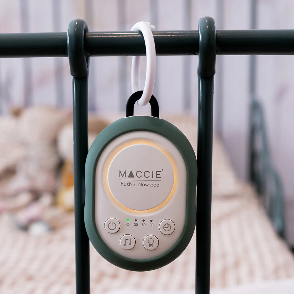 Maccie Hush + Glow Pod – Portable White Noise Machine for Baby Sleep - Motherhood