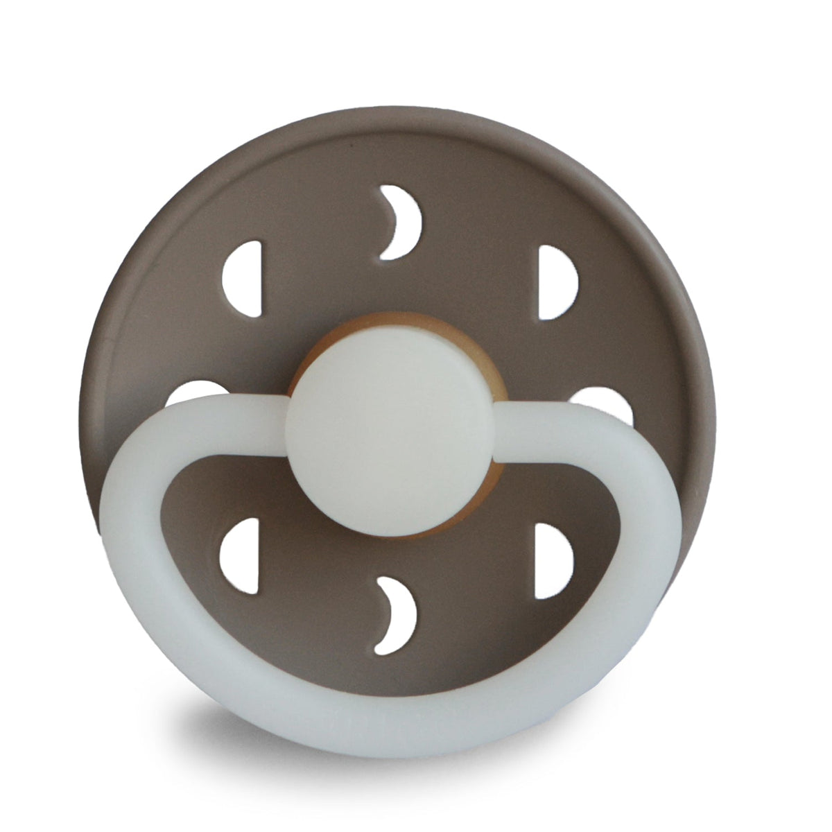 Frigg Moon Night - Round Latex Pacifier - Portobello