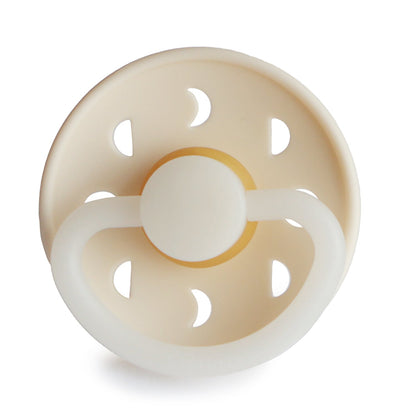 Frigg Moon Night - Round Latex Pacifier - Cream
