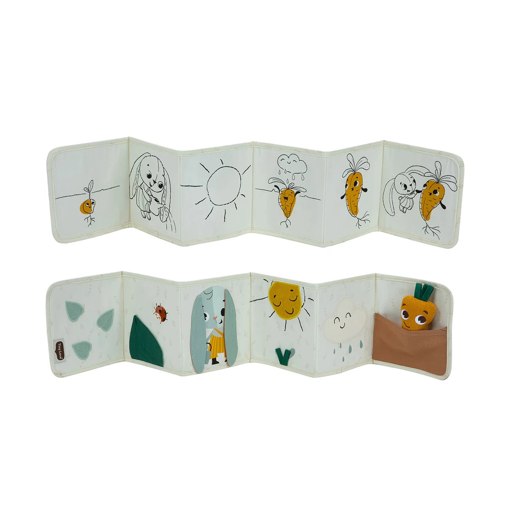 Tiny Love Garden of Adventures Baby Book – Double-Sided Sensory Book - Motherhood