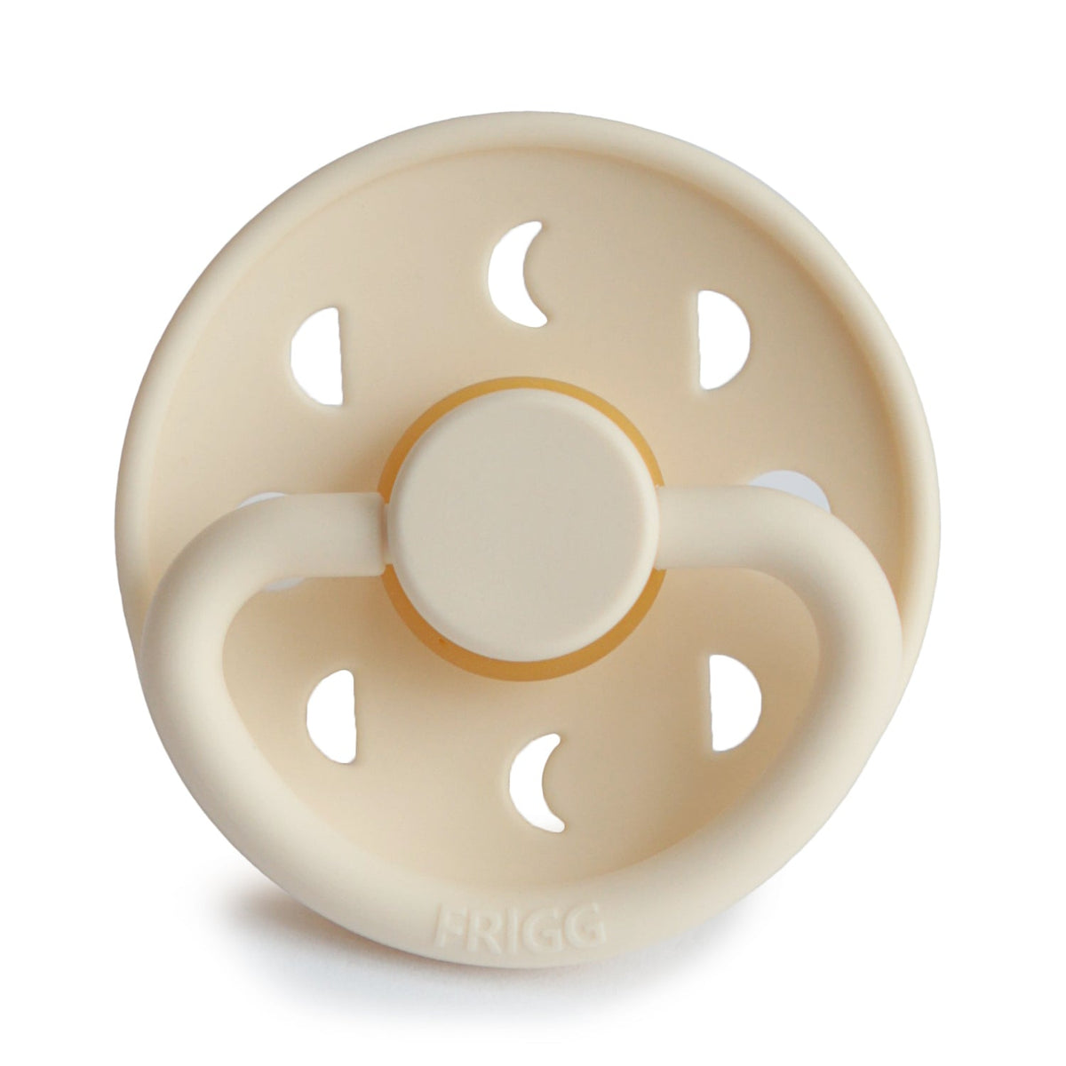Frigg Moon - Round Latex Pacifier - Cream