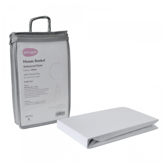 Shnuggle Moses Basket Waterproof Sheets