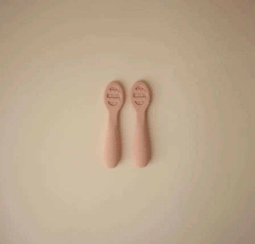 Mushie First Feeding Baby Spoons 2-Pack Mushie