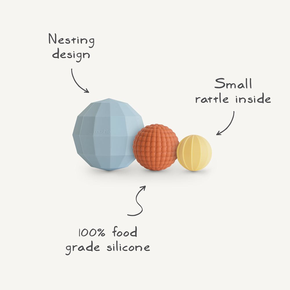 Mushie Nesting Spheres Sensory Toy - Motherhood