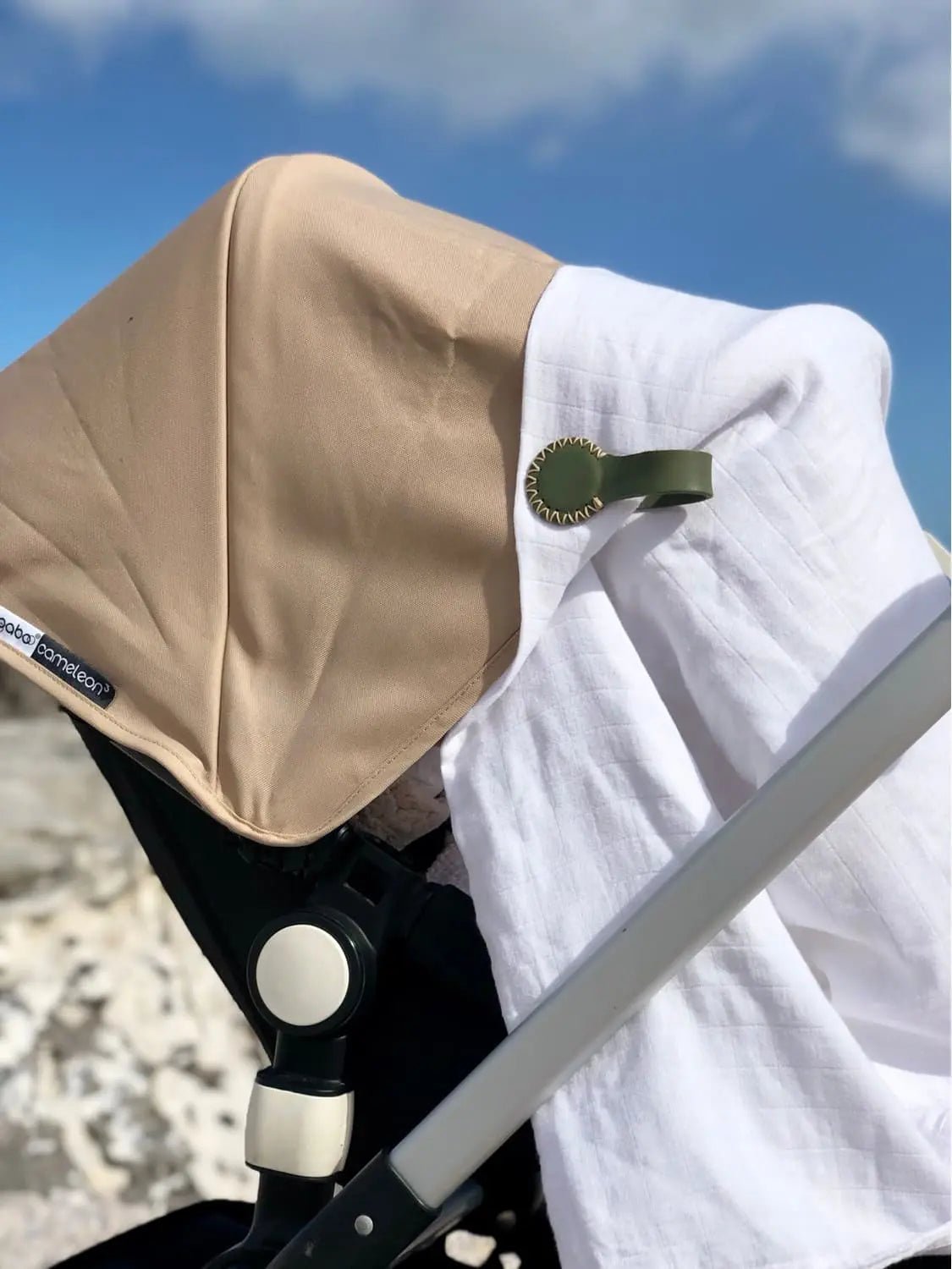 Stella Clip Newlands Forest – Sage Green with cream stitching - Motherhood