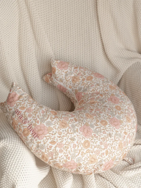 Ava & Bear Dainty Floral Crescent Nursing Cushion - Motherhood