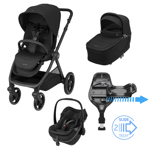 Maxi-Cosi Oxford+ Travel System with Sense, Pebble Slide Pro & Base in Twillic Truffle