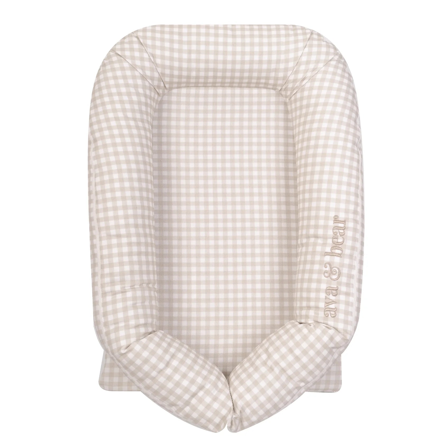 Ava & Bear Stone Gingham Lounging Pod - Motherhood