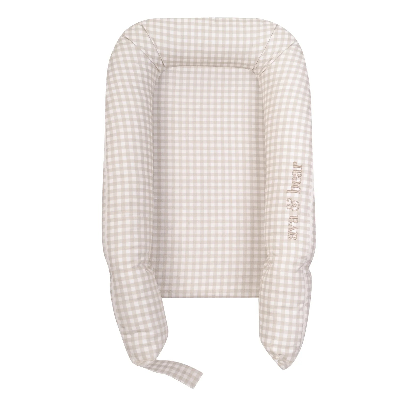 Ava & Bear Stone Gingham Lounging Pod - Motherhood