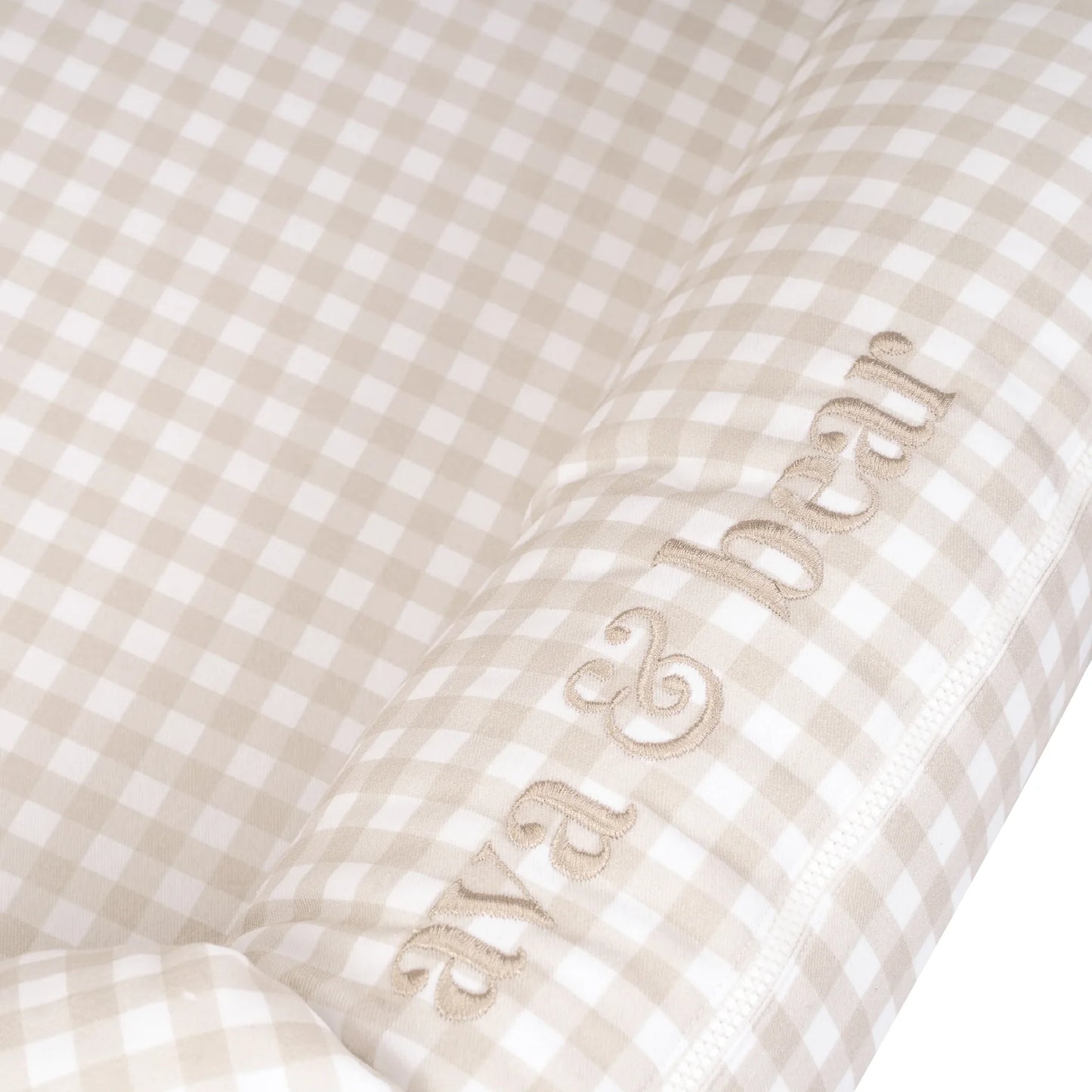 Ava & Bear Stone Gingham Lounging Pod - Motherhood