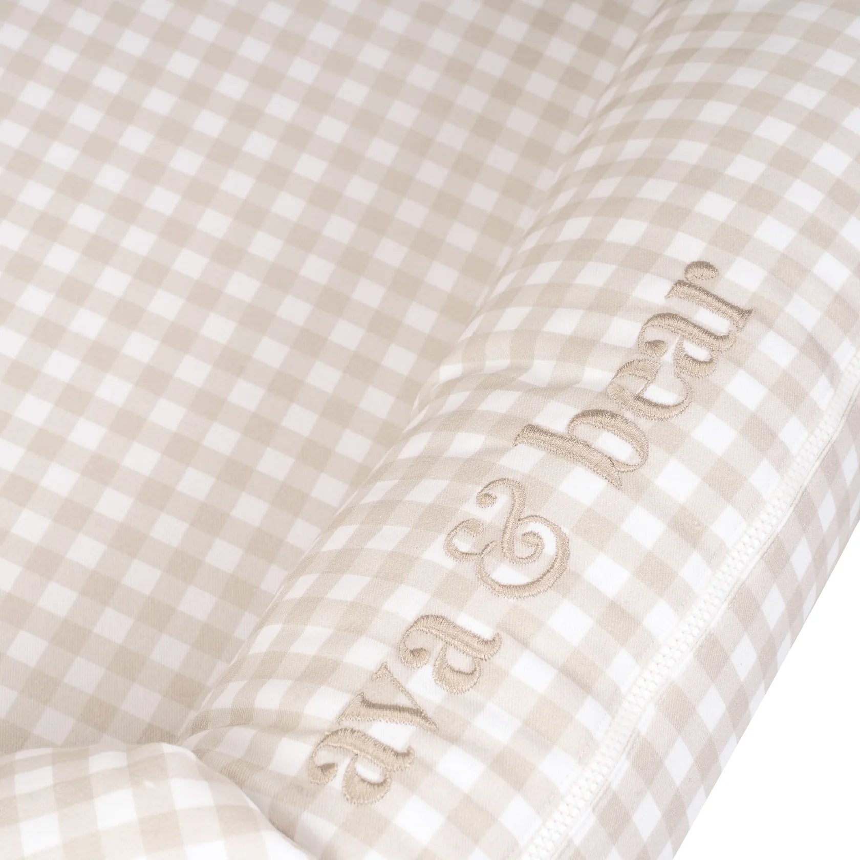 Ava & Bear Stone Gingham Lounging Pod - Motherhood