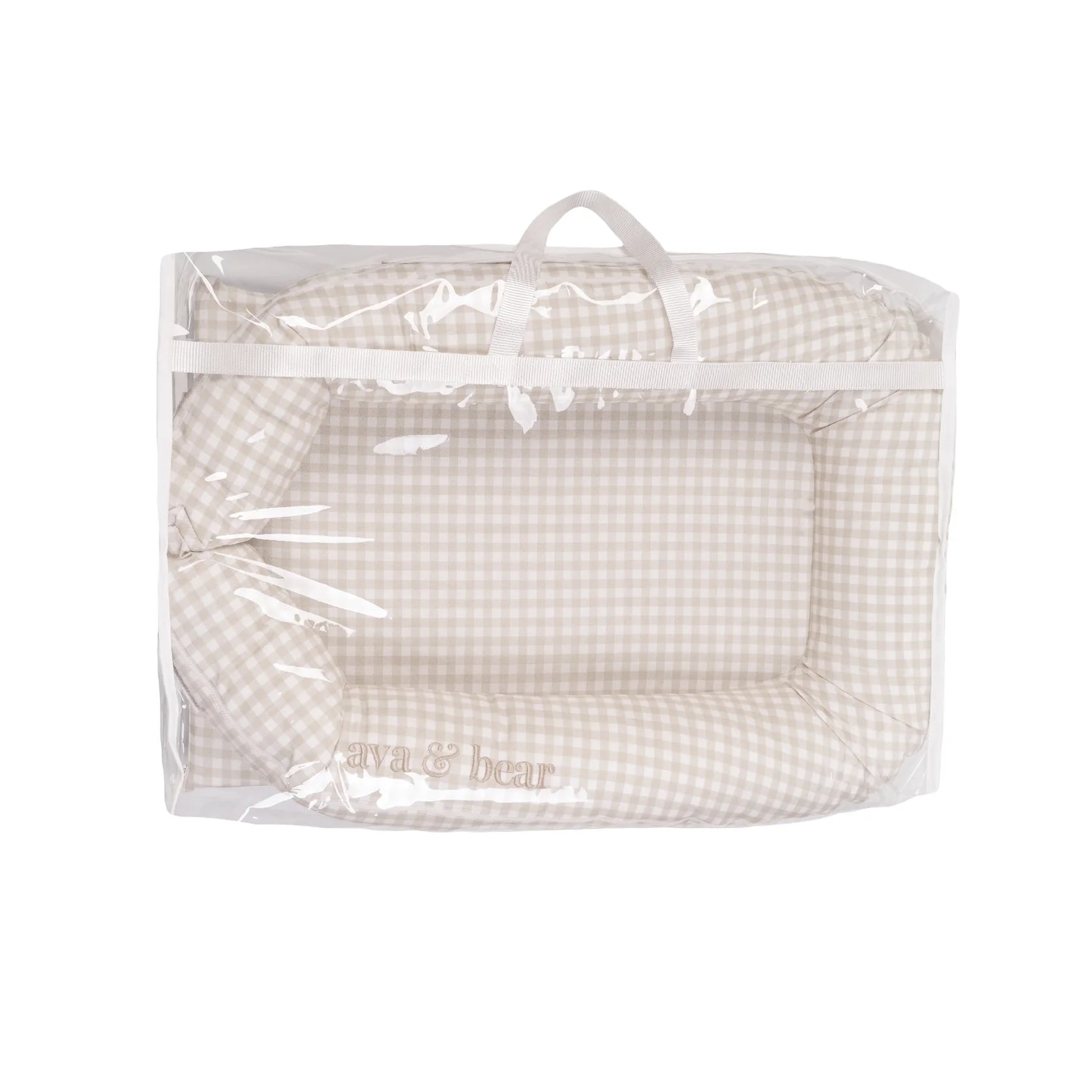 Ava & Bear Stone Gingham Lounging Pod - Motherhood