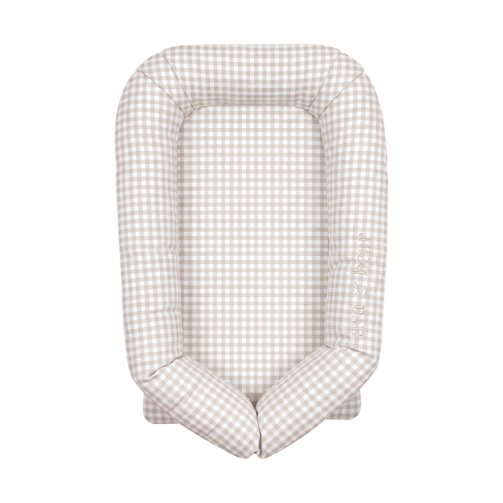 Ava & Bear Lounging Pod Stone Gingham
