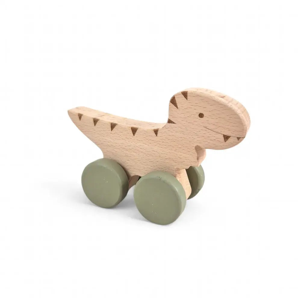 Timmy Toys T-Rex Dinosaur Wheely Wooden Toy - Motherhood