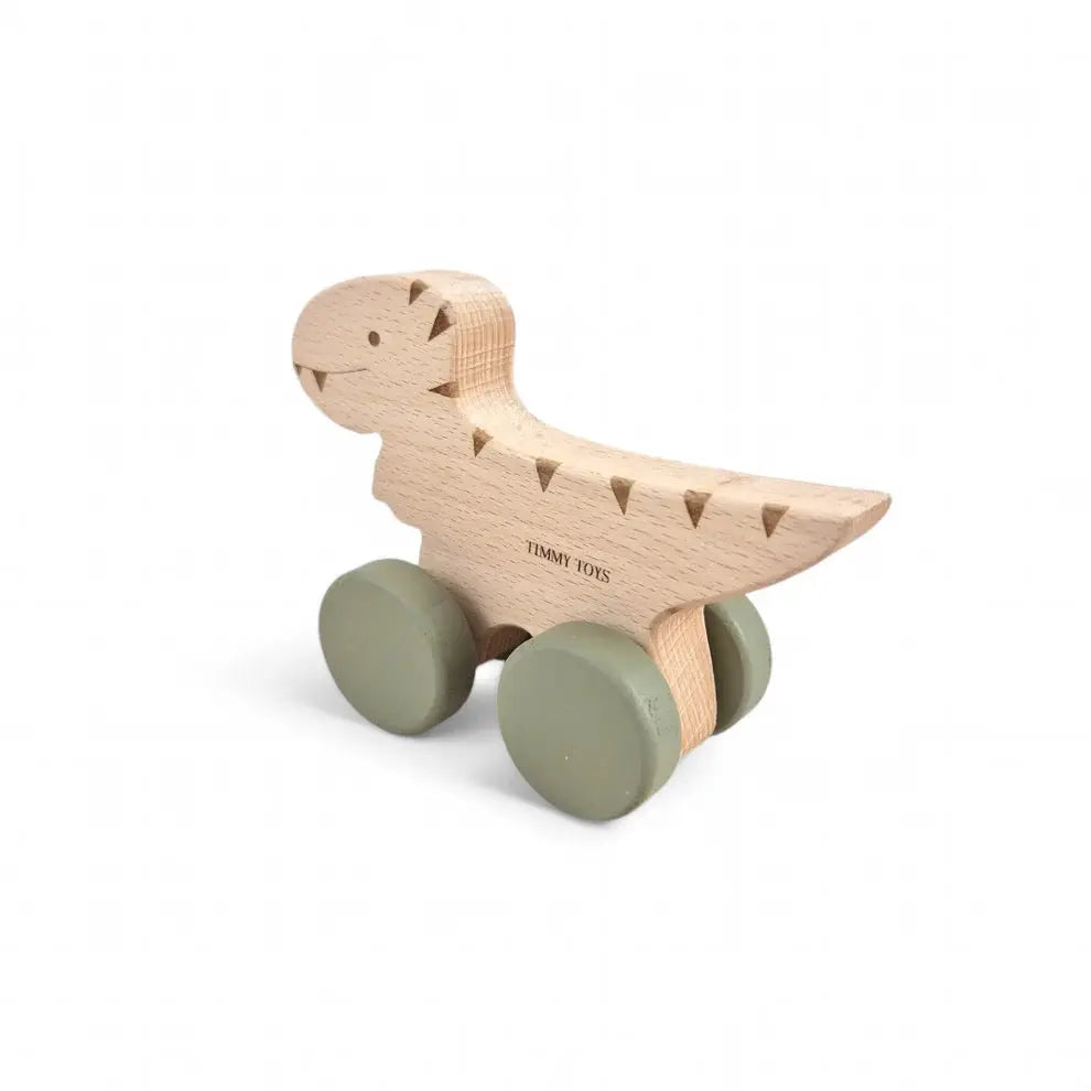 Timmy Toys T-Rex Dinosaur Wheely Wooden Toy - Motherhood