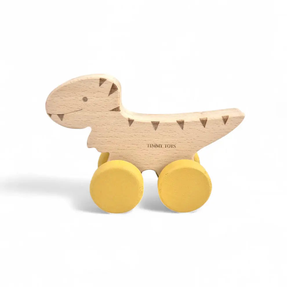 Timmy Toys T-Rex Dinosaur Wheely Wooden Toy - Motherhood
