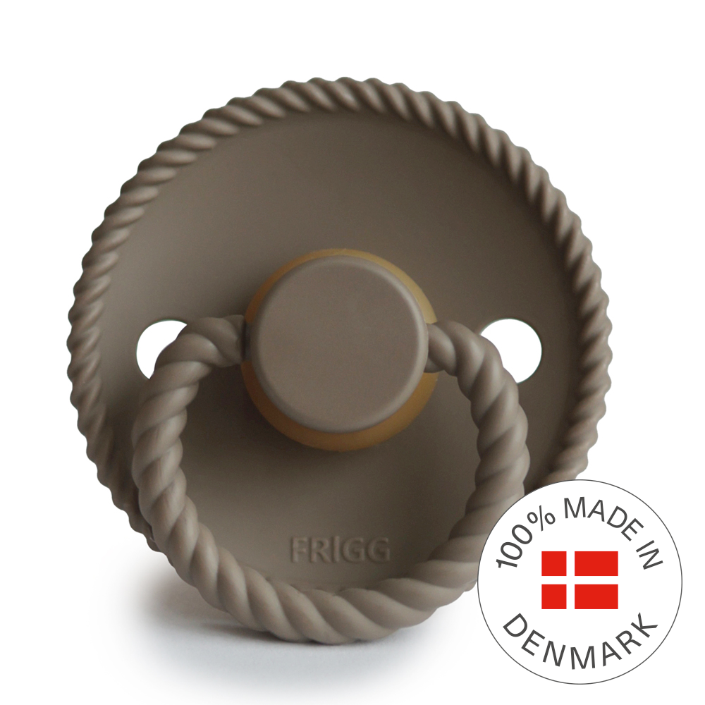 Frigg Rope - Round Latex Pacifier - Portobello - Motherhood
