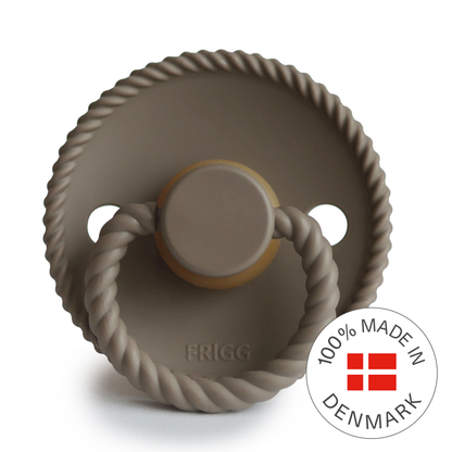 Frigg Rope - Round Latex Pacifier - Portobello - Motherhood