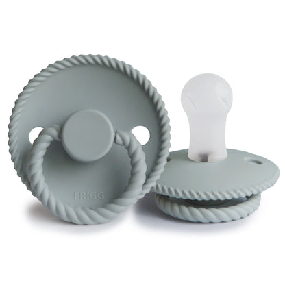 Frigg Rope - Round Silicone  Pacifier - French Gray
