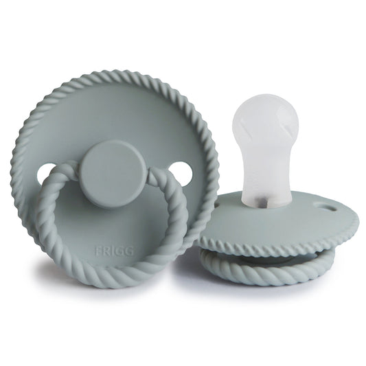 Frigg Rope - Round Silicone  Pacifier - French Gray