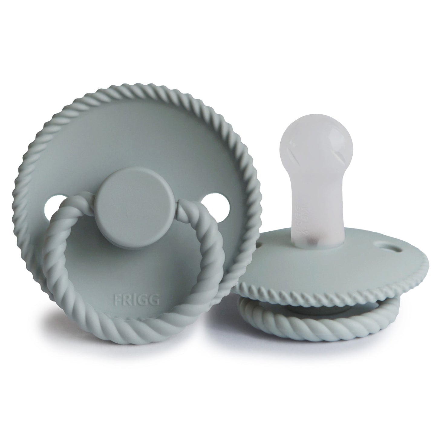Frigg Rope - Round Silicone  Pacifier - French Gray