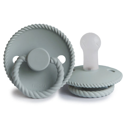 Frigg Rope - Round Silicone  Pacifier - French Gray