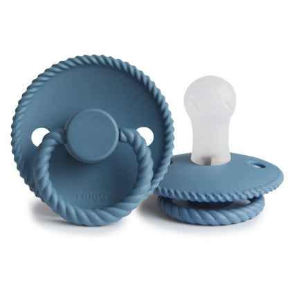 Frigg Rope - Round Silicone Pacifier - Ocean View