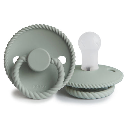 Frigg Rope - Round Silicone Pacifier - Sage