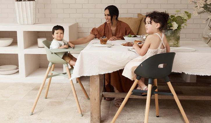 Modern minimalist design Redsbaby HILO² High Chair South Africa in neutral tones