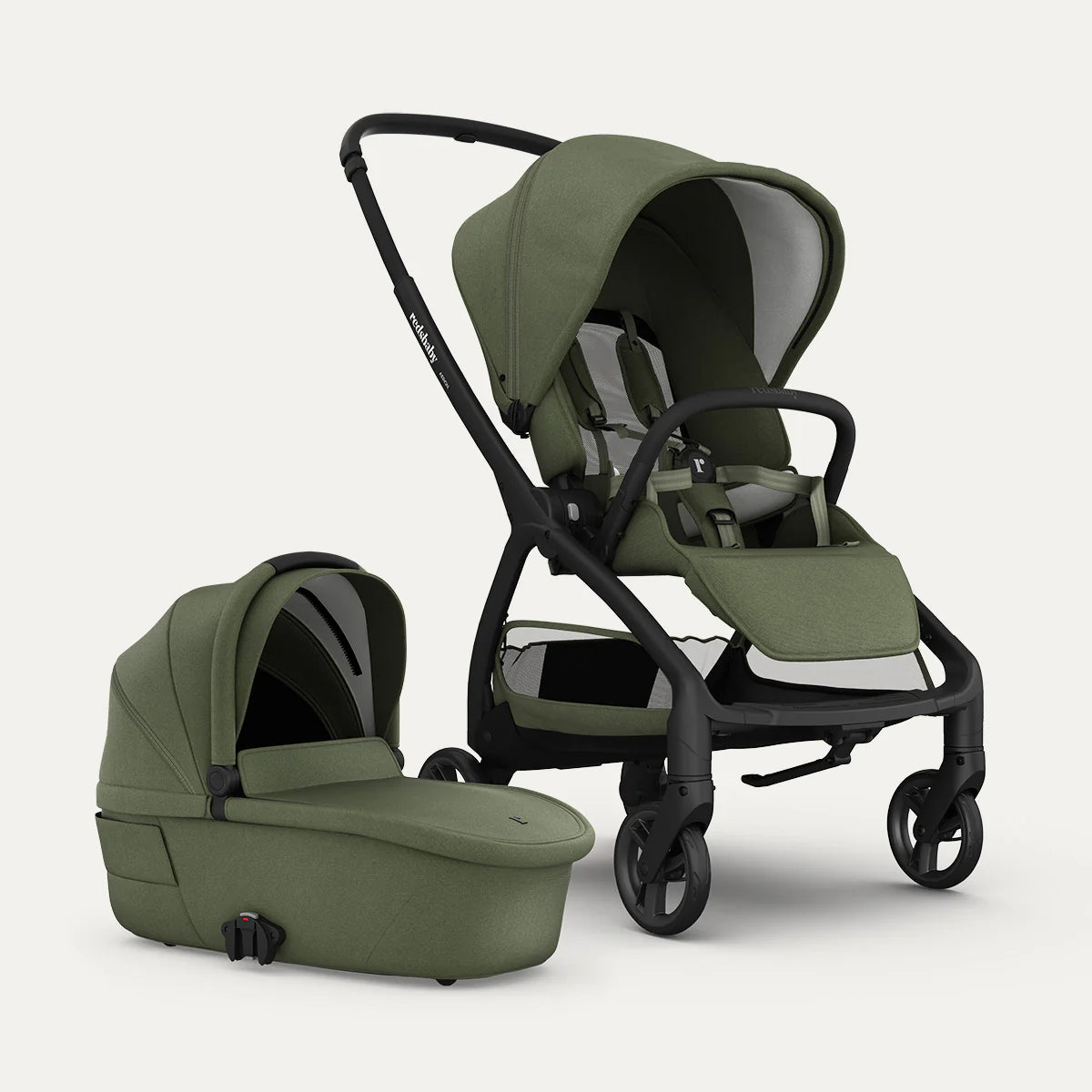Redsbaby AERON | Compact Urban Pram & Stroller - Motherhood Close-up of Redsbaby AERON South Africa handlebar and chassis design