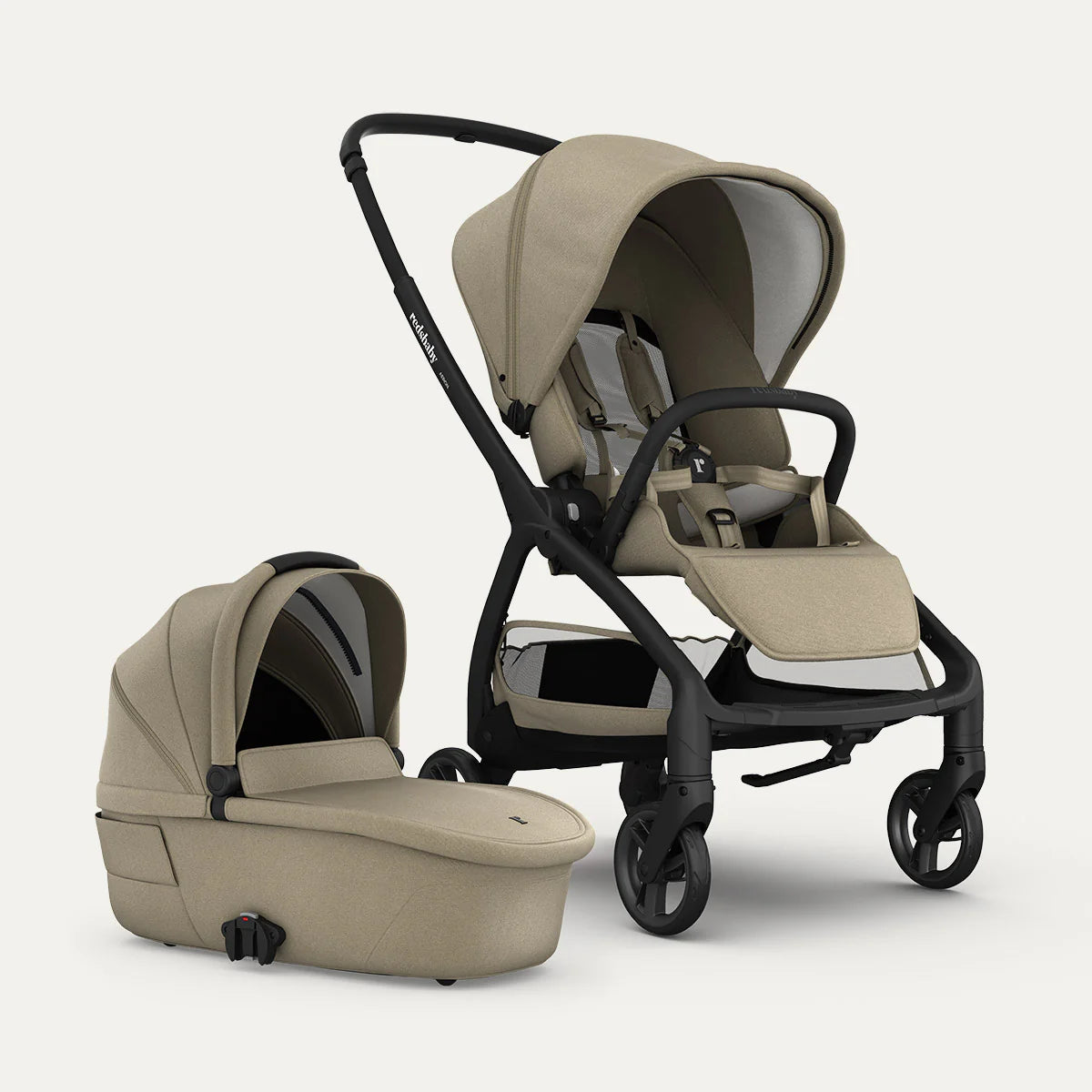 Redsbaby AERON | Compact Urban Pram & Stroller - Motherhood Close-up of Redsbaby AERON South Africa handlebar and chassis design