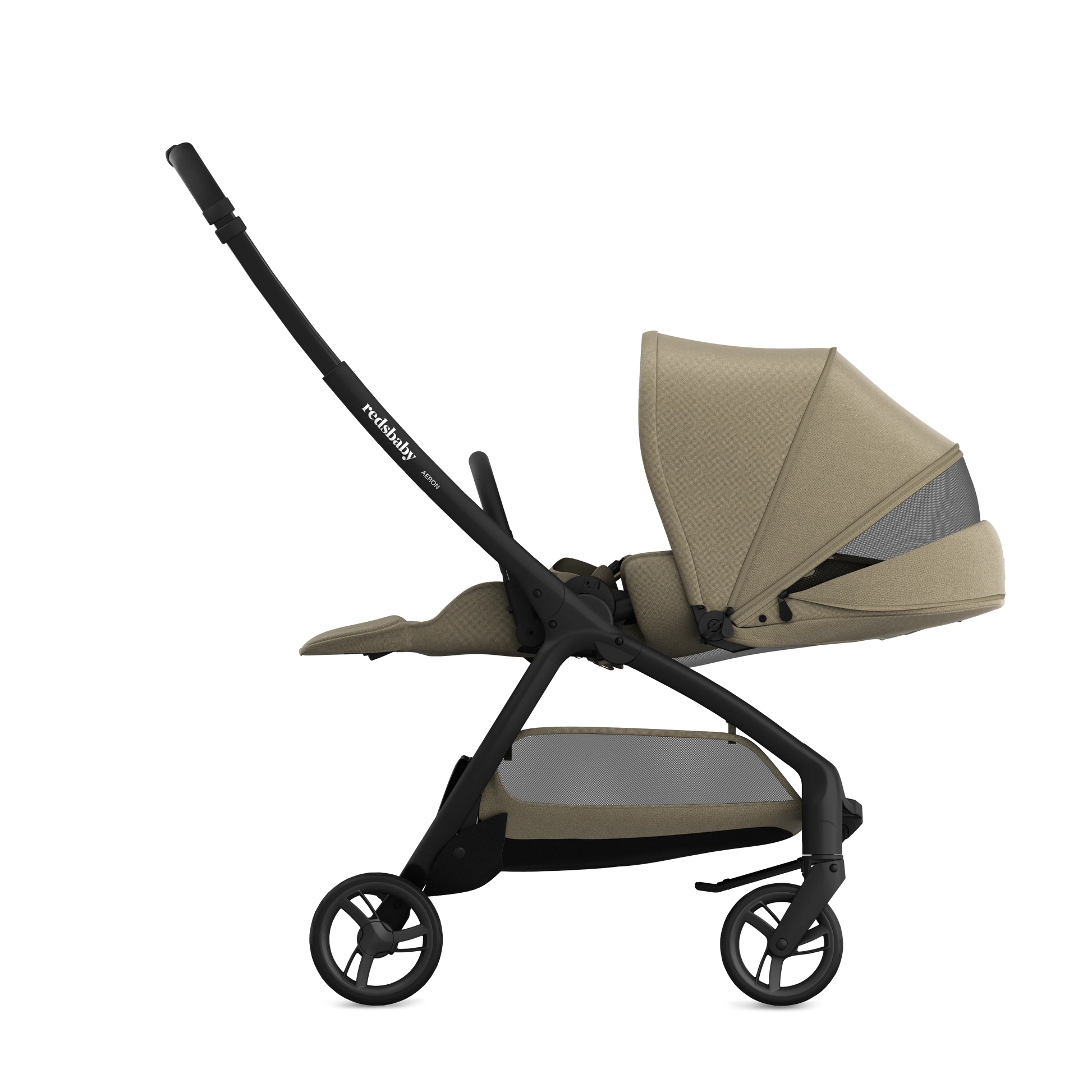 Redsbaby AERON | Compact Urban Pram & Stroller - Motherhood Close-up of Redsbaby AERON South Africa handlebar and chassis design